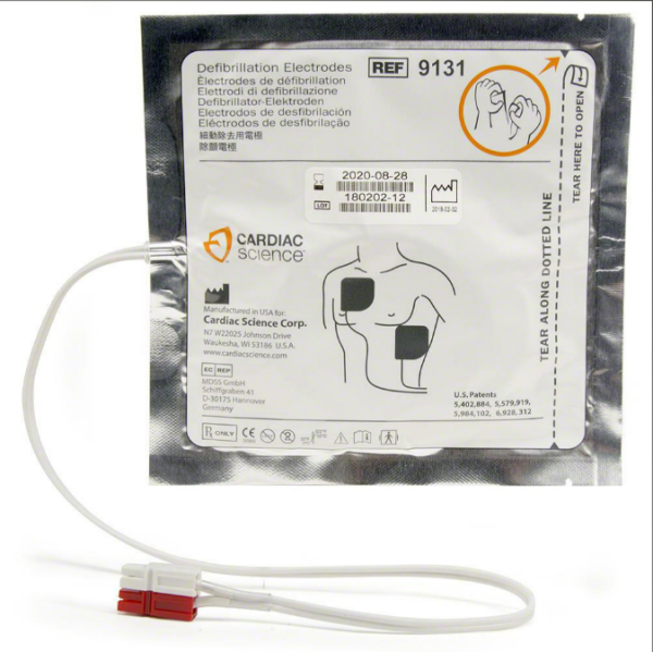 Electrodos de desfibrilación para adultos Cardiac Science G3 Modelo 9131