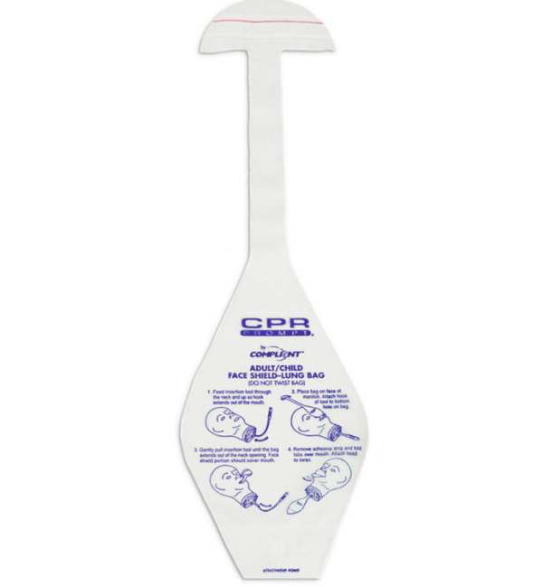 Protector facial/bolsas pulmonares: adulto/niño, paquete. de 10